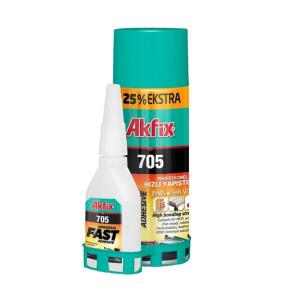 Akfix 705 Hızlı Yapıştırıcı, GA070, 500 ml aktivatör sprey, 125 gr yapıştırıcı - Akfix