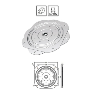ALBATUR 0065 Metal TV Altlığı - Proto