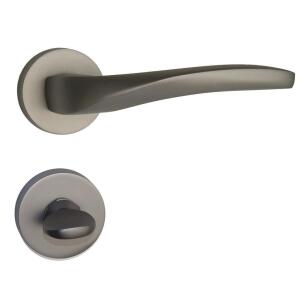 Armex Rozetli WC Kapı Kolu Selanik, Antrasit - ARMEX