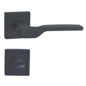 Armex Rozetli WC Kapı Kolu Sofya, Mat Siyah - ARMEX