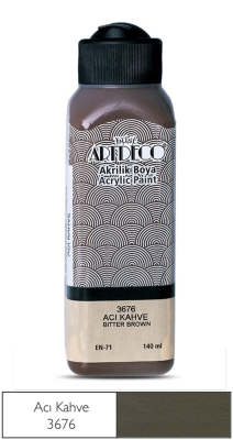 Artdeco Akrilik Boya, 140ml, Acı Kahve 3676 - 1