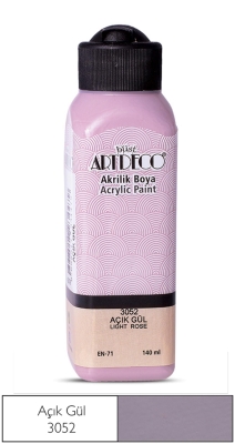 Artdeco Akrilik Boya, 140ml, Açık Gül 3052 - 1