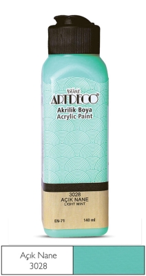 Artdeco Akrilik Boya, 140ml, Açık Nane 3028 - 1