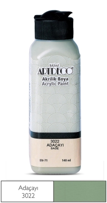 Artdeco Akrilik Boya, 140ml, Adaçayı 3022 - 1