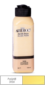 Artdeco Akrilik Boya, 140ml, Ayçiçeği 3058 - Artdeco