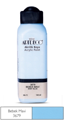 Artdeco Akrilik Boya, 140ml, Bebek Mavi 3679 - 1