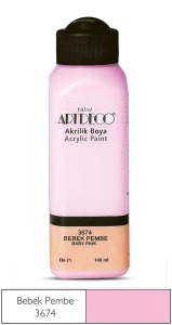 Artdeco Akrilik Boya, 140ml, Bebek Pembe 3674 - Artdeco