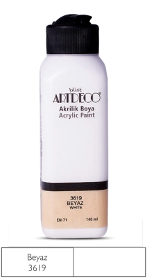 Artdeco Akrilik Boya, 140ml, Beyaz 3619 - 1