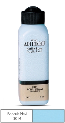 Artdeco Akrilik Boya, 140ml, Boncuk Mavi 3014 - 1