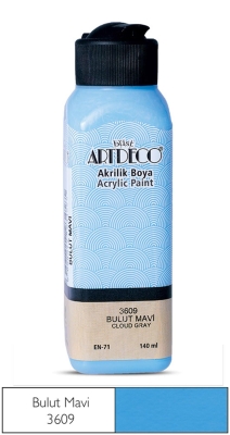Artdeco Akrilik Boya, 140ml, Bulut Mavi 3609 - 1