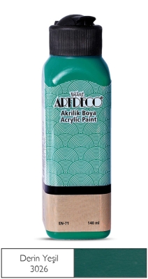 Artdeco Akrilik Boya, 140ml, Derin Yeşil 3026 - 1