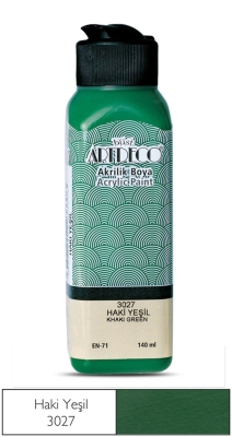 Artdeco Akrilik Boya, 140ml, Haki Yeşil 3027 - 1