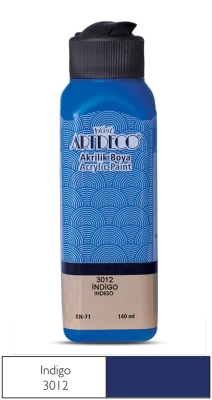 Artdeco Akrilik Boya, 140ml, İndigo 3012 - 1