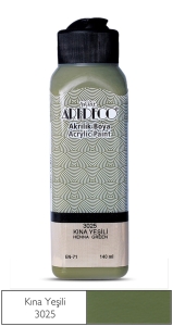 Artdeco Akrilik Boya, 140ml, Kına Yeşili 3025 - Artdeco