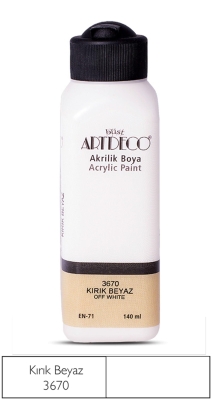 Artdeco Akrilik Boya, 140ml, Kırık Beyaz 3670 - 1