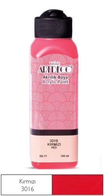 Artdeco Akrilik Boya, 140ml, Kırmızı 3016 - 1