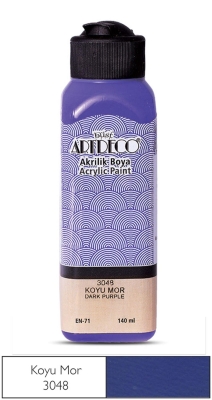 Artdeco Akrilik Boya, 140ml, Koyu Mor 3048 - 1