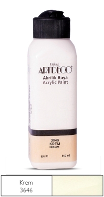 Artdeco Akrilik Boya, 140ml, Krem 3646 - 1