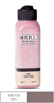 Artdeco Akrilik Boya, 140ml, Küllü Gül 3051 - 1