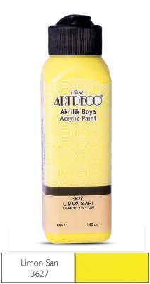 Artdeco Akrilik Boya, 140ml, Limon Sarı 3627 - 1