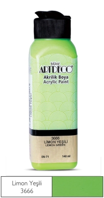Artdeco Akrilik Boya, 140ml, Limon Yeşili 3666 - 1