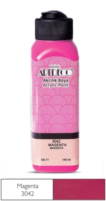 Artdeco Akrilik Boya, 140ml, Magenta 3042 - 1