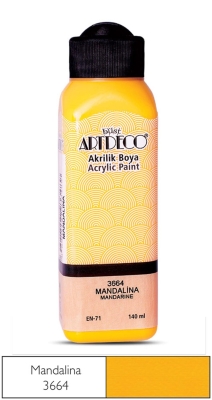 Artdeco Akrilik Boya, 140ml, Mandalina 3664 - 1