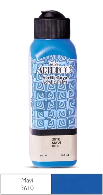 Artdeco Akrilik Boya, 140ml, Mavi 3610 - 1
