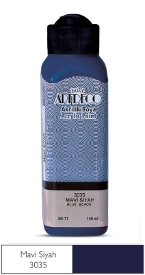 Artdeco Akrilik Boya, 140ml, Mavi Siyah 3035 - 1