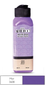 Artdeco Akrilik Boya, 140ml, Mor 3608 - Artdeco