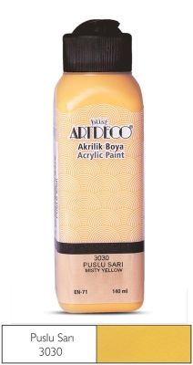 Artdeco Akrilik Boya, 140ml, Puslu Sarı 3030 - 1