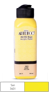 Artdeco Akrilik Boya, 140ml, Sarı 3601 - Artdeco