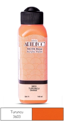 Artdeco Akrilik Boya, 140ml, Turuncu 3603 - 1