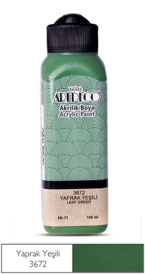 Artdeco Akrilik Boya, 140ml, Yaprak Yeşili 3672 - 1