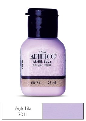 Artdeco Akrilik Boya, 25ml, Açık Lila 3011 - 1