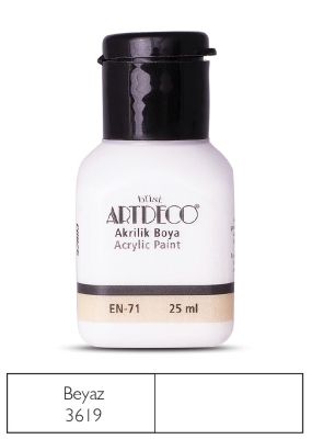 Artdeco Akrilik Boya, 25ml, Beyaz 3619 - 1