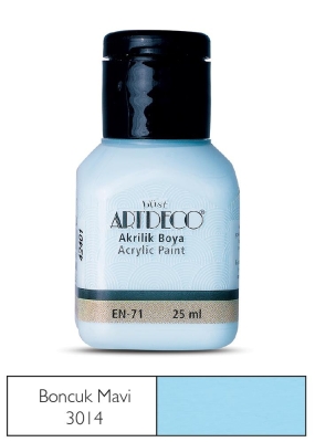 Artdeco Akrilik Boya, 25ml, Boncuk Mavi 3014 - 1