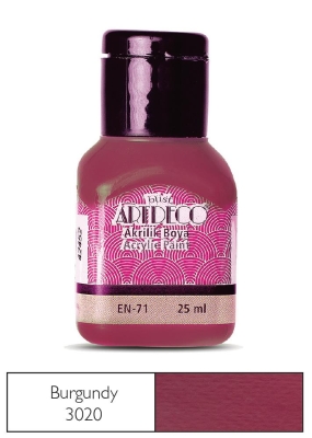 Artdeco Akrilik Boya, 25ml, Burgundy 3020 - 1