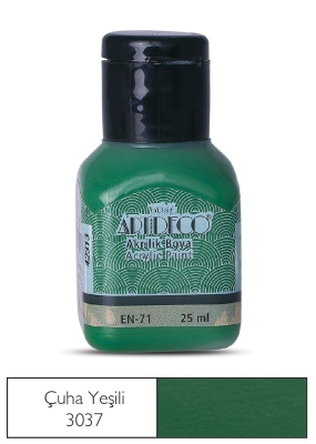 Artdeco Akrilik Boya, 25ml, Çuha Yeşili 3037 - 1