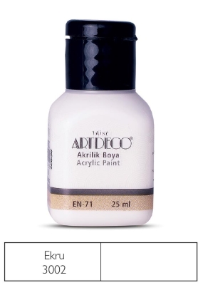 Artdeco Akrilik Boya, 25ml, Ekru 3002 - 1