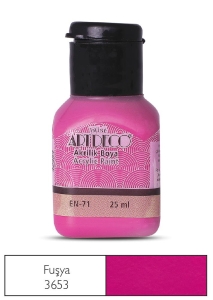 Artdeco Akrilik Boya, 25ml, Fuşya 3653 - Artdeco