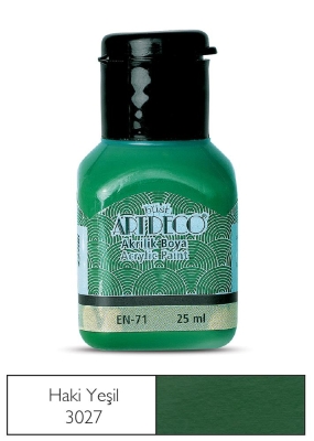 Artdeco Akrilik Boya, 25ml, Haki Yeşil 3027 - 1