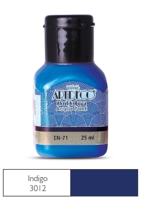 Artdeco Akrilik Boya, 25ml, İndigo 3012 - 1