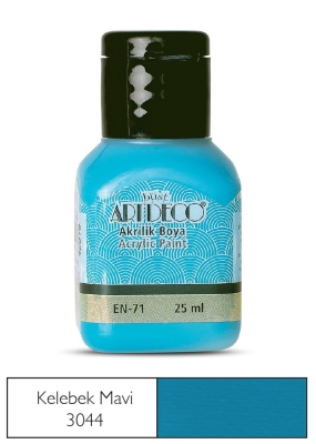 Artdeco Akrilik Boya, 25ml, Kelebek Mavi 3044 - 1