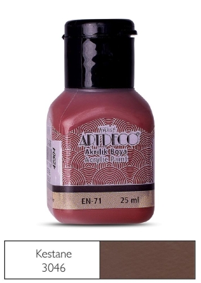 Artdeco Akrilik Boya, 25ml, Kestane 3046 - 1