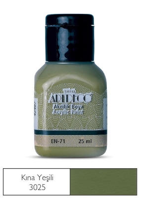 Artdeco Akrilik Boya, 25ml, Kına Yeşili 3025 - 1