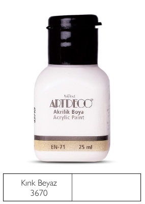 Artdeco Akrilik Boya, 25ml, Kırık Beyaz 3670 - 1