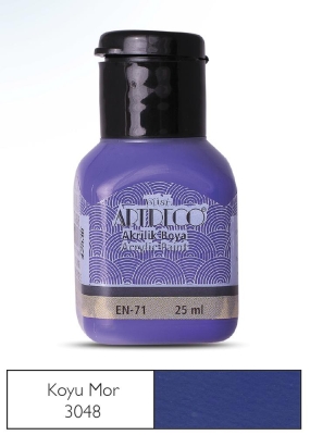 Artdeco Akrilik Boya, 25ml, Koyu Mor 3048 - 1