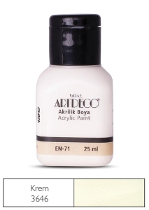 Artdeco Akrilik Boya, 25ml, Krem 3646 - Artdeco