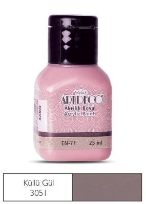 Artdeco Akrilik Boya, 25ml, Küllü Gül 3051 - 1